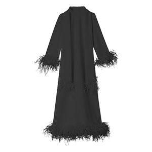Molly Moorkamp Black Feather Estela Gown Sz 8 US